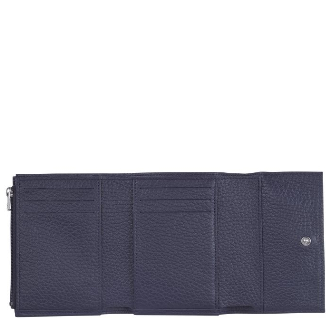 Navy Longchamp Roseau Essential Women's Wallets | US-9043HNX