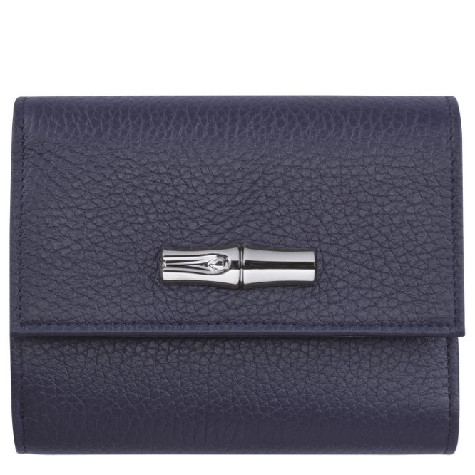 Navy Longchamp Roseau Essential Women\'s Wallets | US-9043HNX