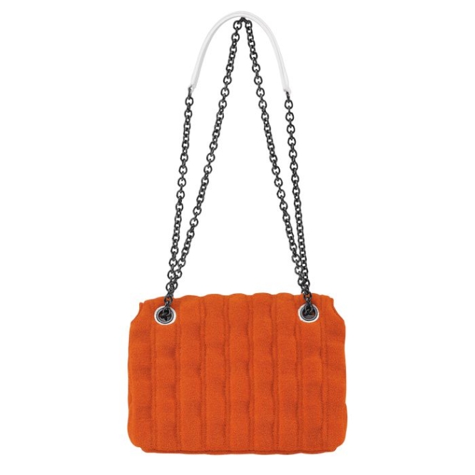 Orange Longchamp Brioche Eponge S Women's Crossbody Bags | US-3206FOZ