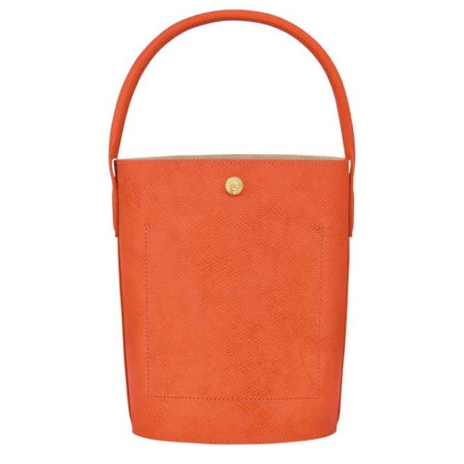 Orange Longchamp Cuir De Russie Women's Top-handle Bags | US-0465YJR