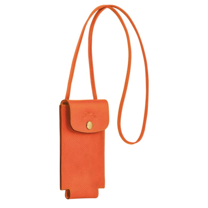 Orange Longchamp Cuir De Russie Women's Phone Cases | US-0724YLI