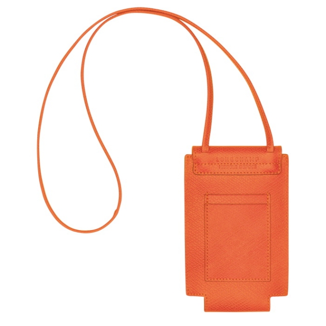 Orange Longchamp Cuir De Russie Women's Phone Cases | US-0724YLI