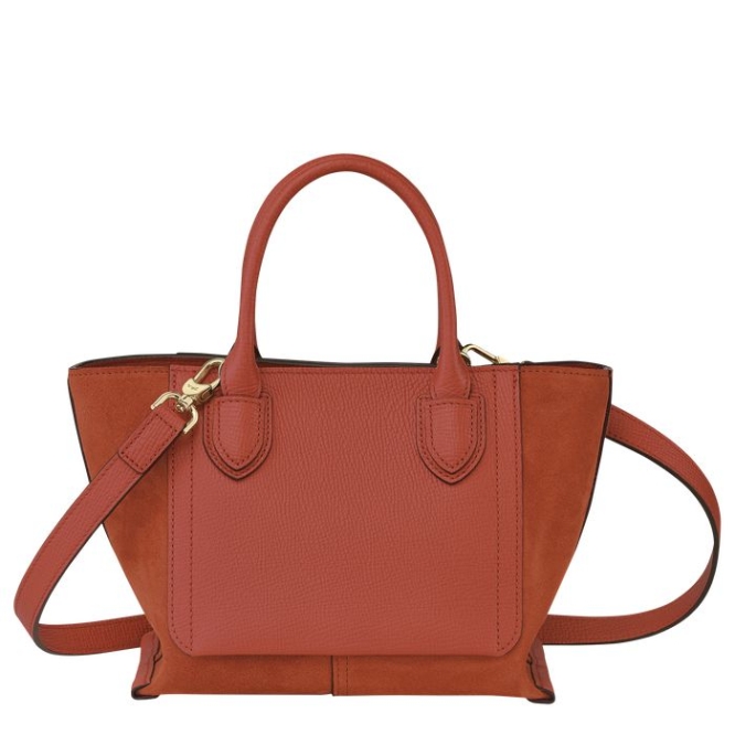 Orange Longchamp Mailbox S Women's Top-handle Bags | US-4370KRY