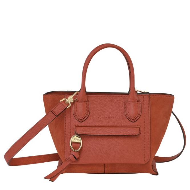 Orange Longchamp Mailbox S Women\'s Top-handle Bags | US-4370KRY