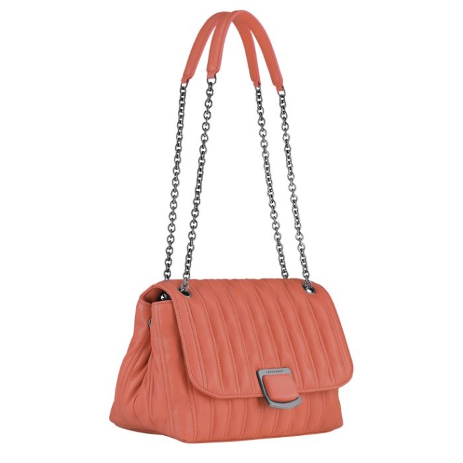 Pink Longchamp Brioche M Women's Crossbody Bags | US-6580XNK