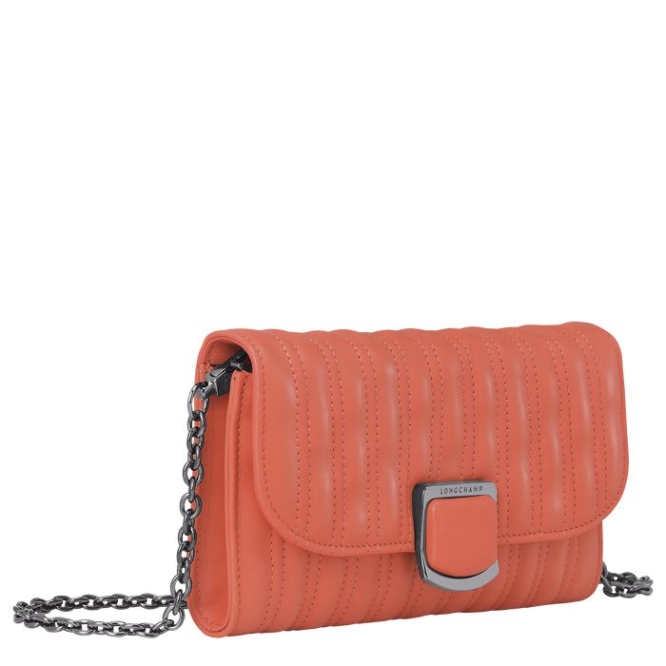 Pink Longchamp Brioche Women's Wallets | US-7384ADP