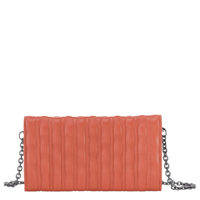 Pink Longchamp Brioche Women's Wallets | US-7384ADP