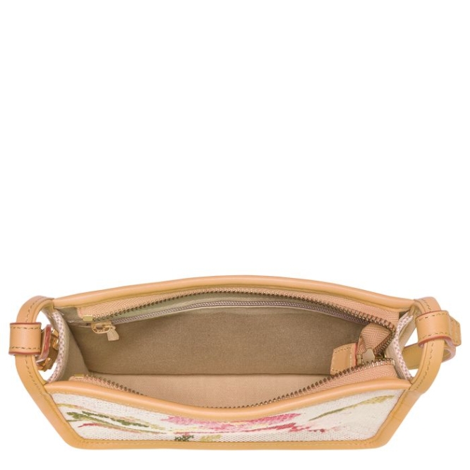 Pink Longchamp Le Foulonné Brodé S Women's Crossbody Bags | US-9843FMU