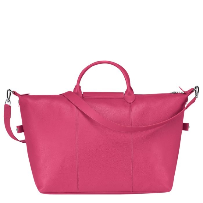 Pink Longchamp Le Foulonné L Men's Travel Bags | US-6294NOQ