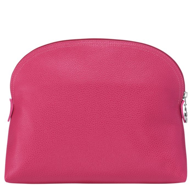 Pink Longchamp Le Foulonné Men's Toiletry Bags | US-8642AVN