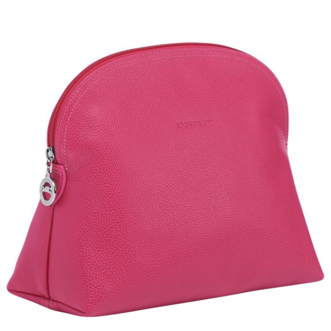 Pink Longchamp Le Foulonné Women's Toiletry Bags | US-7429KCA