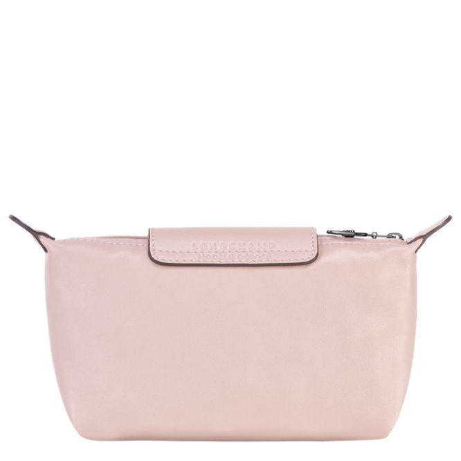 Pink Longchamp Le Pliage Cuir Women's Pouches & Cases | US-5290JBW