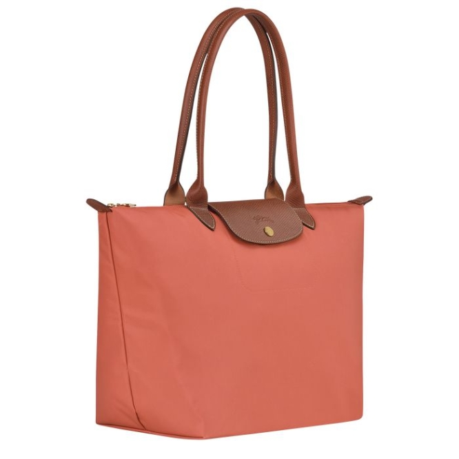 Pink Longchamp Le Pliage Original L Women's Shoulder Bags | US-9820GXO