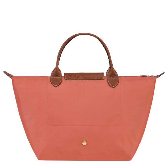 Pink Longchamp Le Pliage Original M Women's Top-handle Bags | US-3728VCR