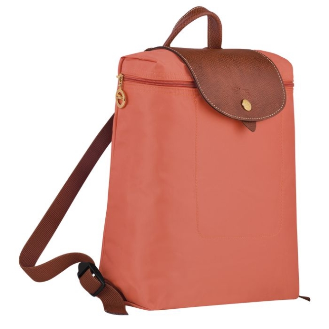 Pink Longchamp Le Pliage Original Women's Backpacks | US-4602RTX