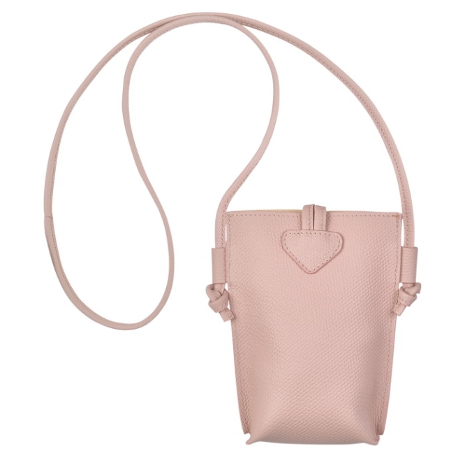 Pink Longchamp Roseau Women's Phone Cases | US-2147VWR