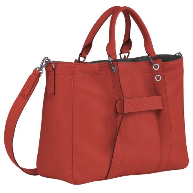 Red Longchamp 3D M Women's Top-handle Bags | US-6029MDQ