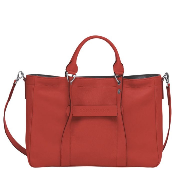 Red Longchamp 3D M Women\'s Top-handle Bags | US-6029MDQ