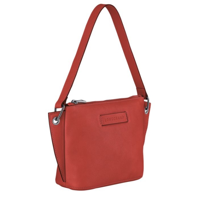 Red Longchamp 3D Women's Belt Bags | US-7583HFW