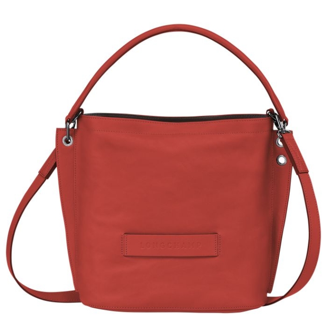 Red Longchamp 3D Women\'s Crossbody Bags | US-7841EHK