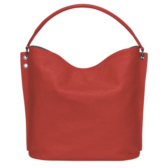 Red Longchamp 3D Women's Shoulder Bags | US-3059HKB