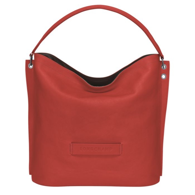 Red Longchamp 3D Women\'s Shoulder Bags | US-3059HKB