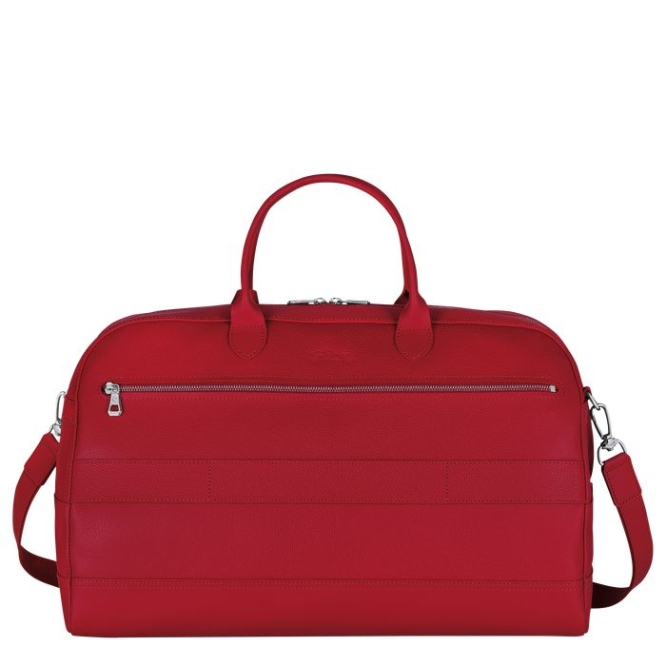 Red Longchamp Le Foulonné L Men's Travel Bags | US-1496ORA