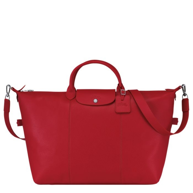 Red Longchamp Le Foulonné L Men\'s Travel Bags | US-7038EKP