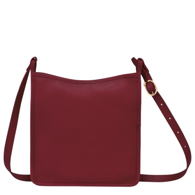 Red Longchamp Le Foulonné L Women's Crossbody Bags | US-9235JVW