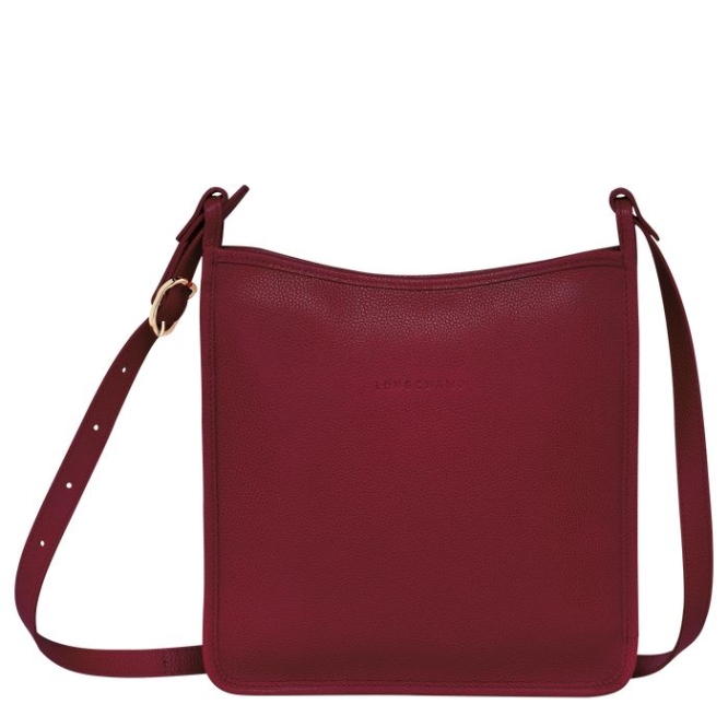 Red Longchamp Le Foulonné L Women\'s Crossbody Bags | US-9235JVW