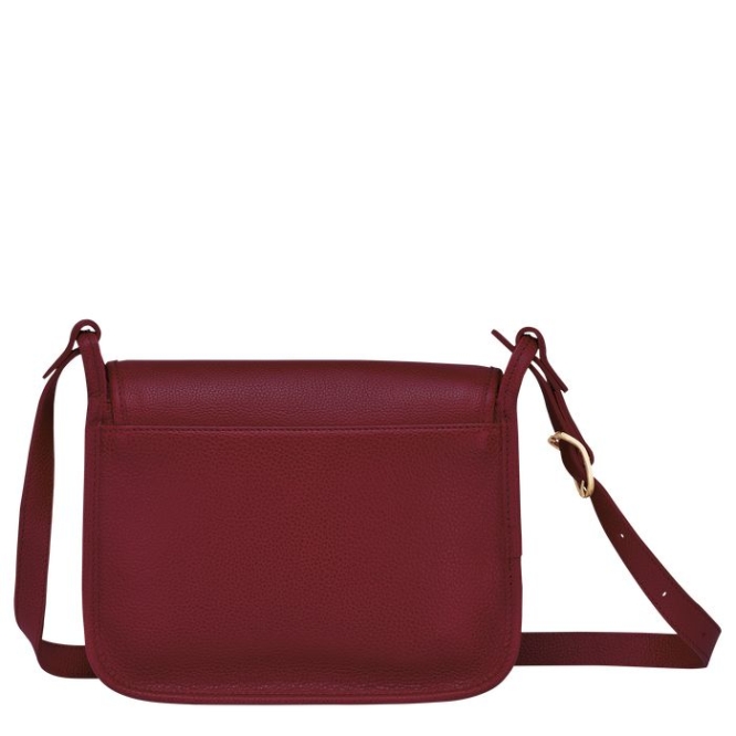 Red Longchamp Le Foulonné M Women's Crossbody Bags | US-6032MEA