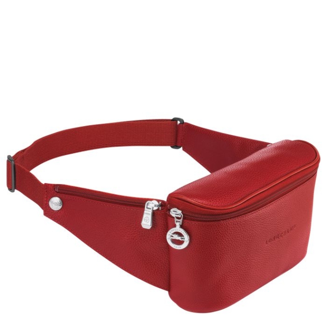 Red Longchamp Le Foulonné Men's Belt Bags | US-7913OAN