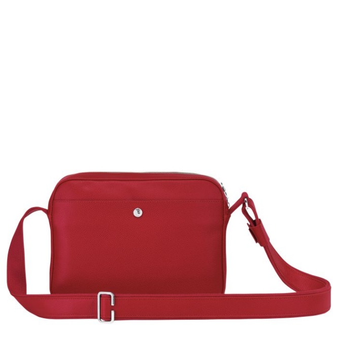 Red Longchamp Le Foulonné Men's Crossbody Bags | US-9328WPH