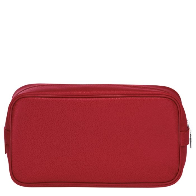 Red Longchamp Le Foulonné Men's Toiletry Bags | US-4871QHG