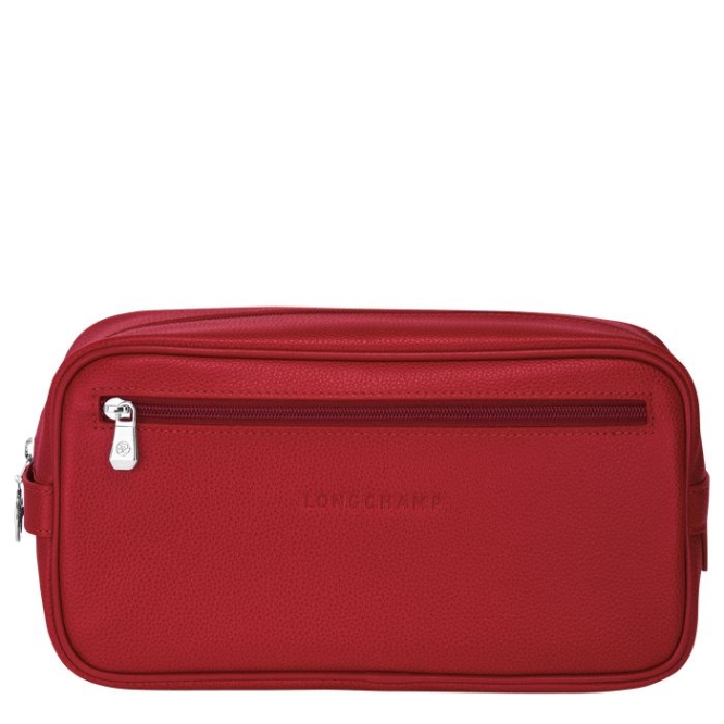 Red Longchamp Le Foulonné Men\'s Toiletry Bags | US-4871QHG