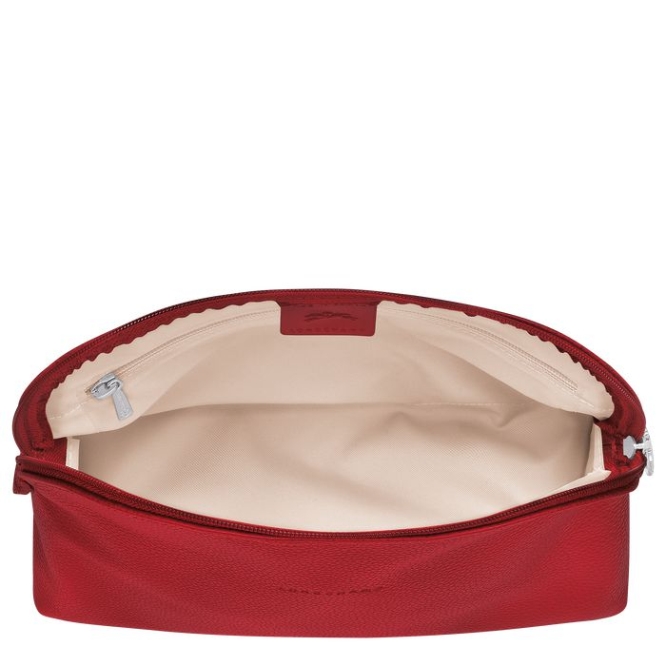 Red Longchamp Le Foulonné Men's Toiletry Bags | US-8524MBQ