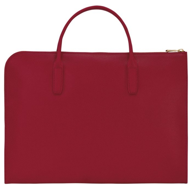 Red Longchamp Le Foulonné S Men's Document Holders | US-1487LWP