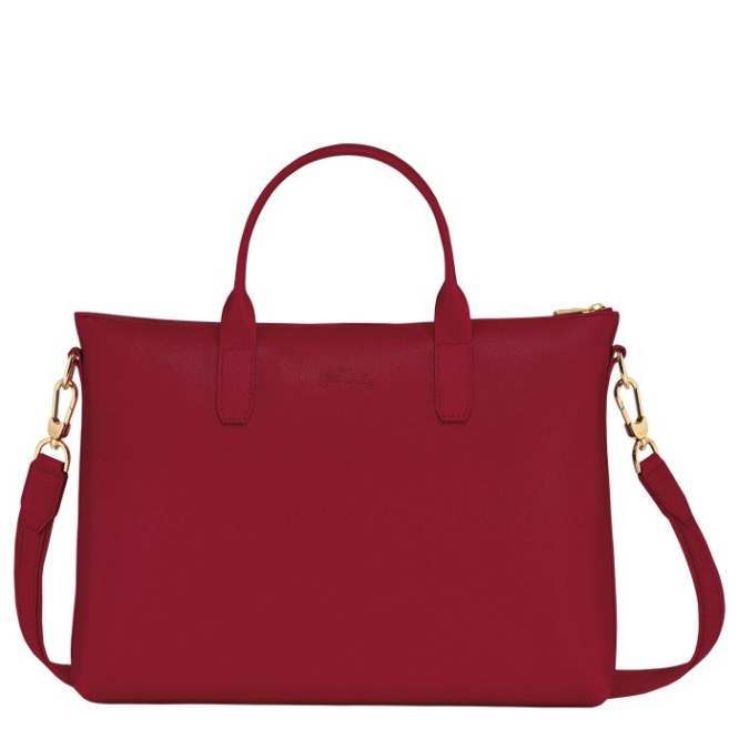 Red Longchamp Le Foulonné S Men's Document Holders | US-7520TSA