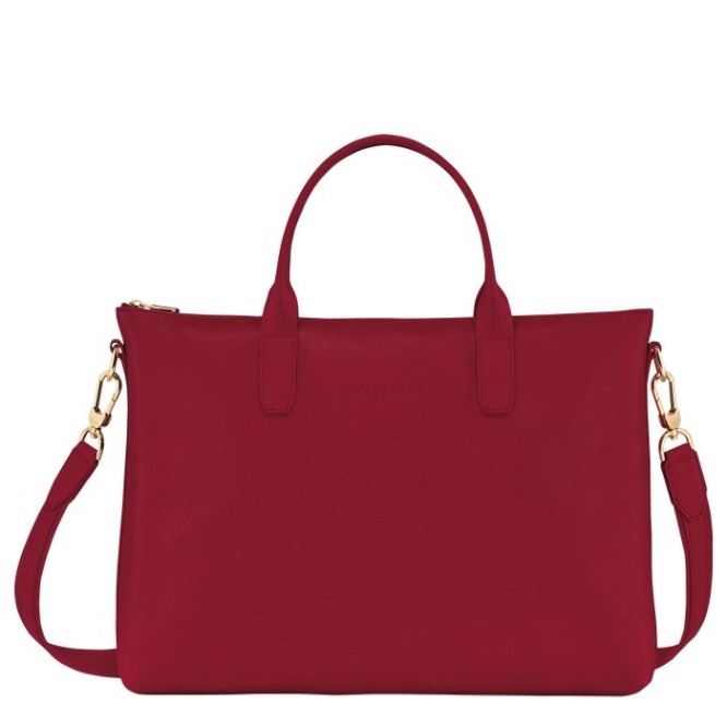 Red Longchamp Le Foulonné S Women\'s Document Holders | US-2497IJP