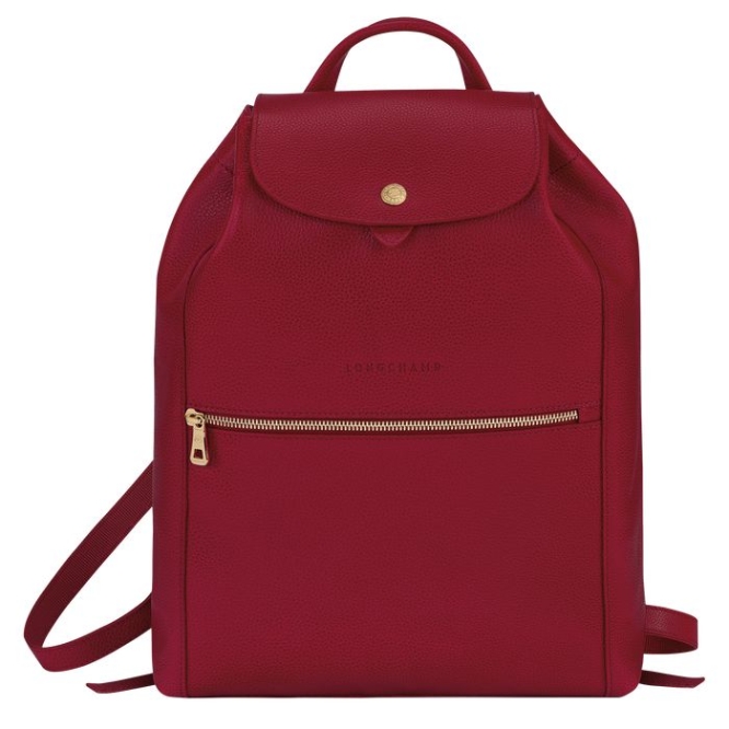 Red Longchamp Le Foulonné Women\'s Backpacks | US-9650LQH