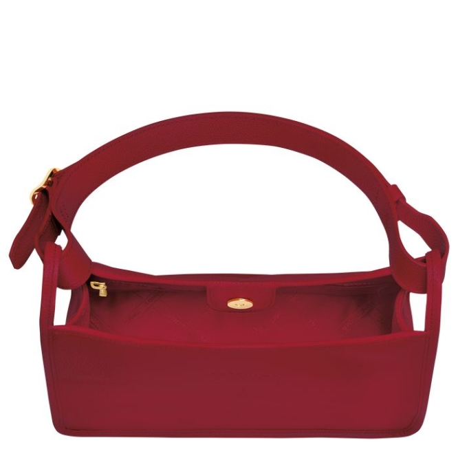 Red Longchamp Le Foulonné Women's Shoulder Bags | US-2945KWS