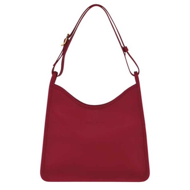 Red Longchamp Le Foulonné Women\'s Shoulder Bags | US-2945KWS