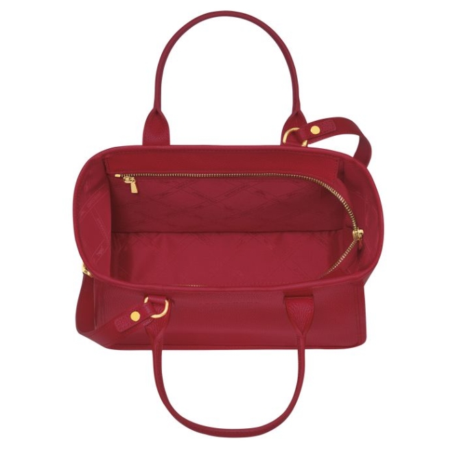 Red Longchamp Le Foulonné Women's Top-handle Bags | US-3162XLF