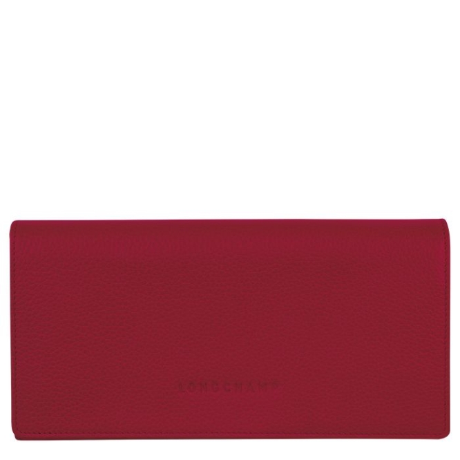 Red Longchamp Le Foulonné Women\'s Wallets | US-2861DQZ