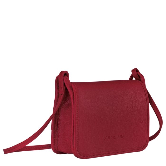 Red Longchamp Le Foulonné Women's Wallets On Chain | US-3795FBG