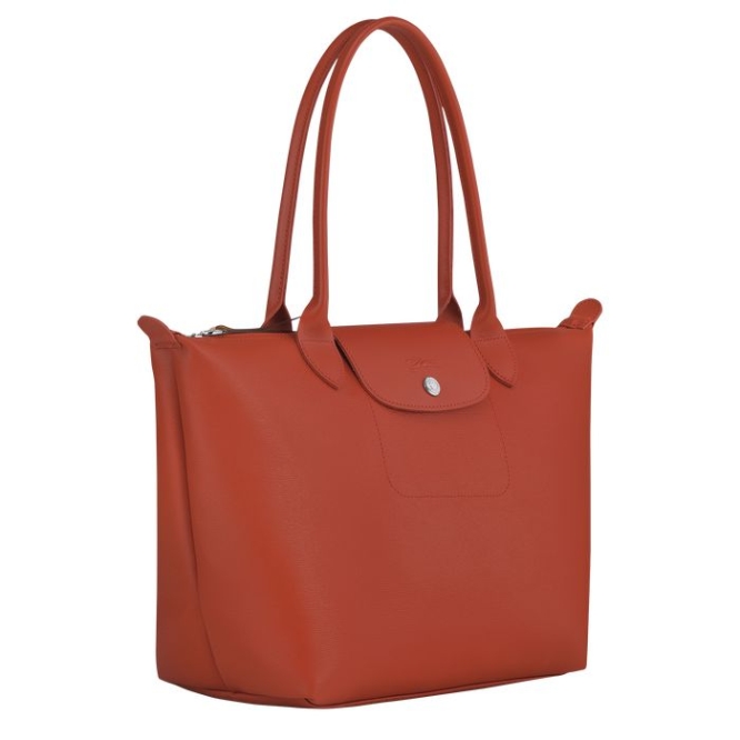 Red Longchamp Le Pliage City S Women's Shoulder Bags | US-7093UEZ