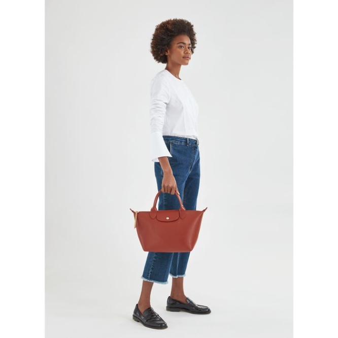 Red Longchamp Le Pliage City S Women's Top-handle Bags | US-5836JPM