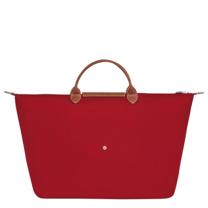 Red Longchamp Le Pliage L Men's Travel Bags | US-4905WLE