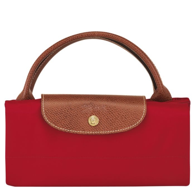 Red Longchamp Le Pliage L Men's Travel Bags | US-4905WLE