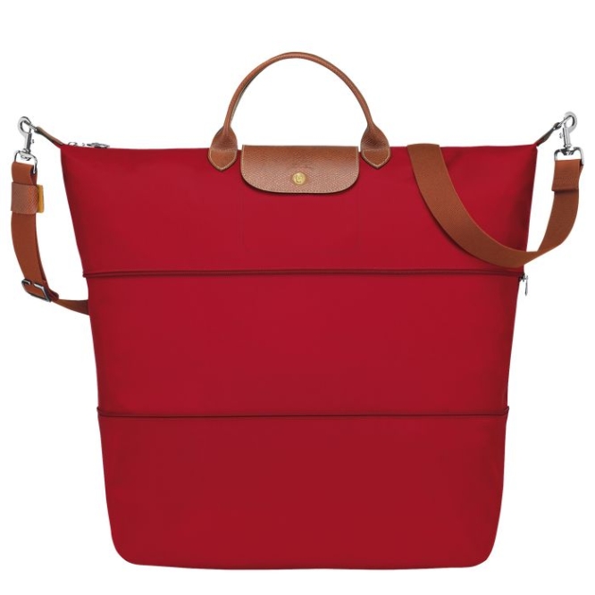 Red Longchamp Le Pliage Men\'s Travel Bags | US-2907RGV